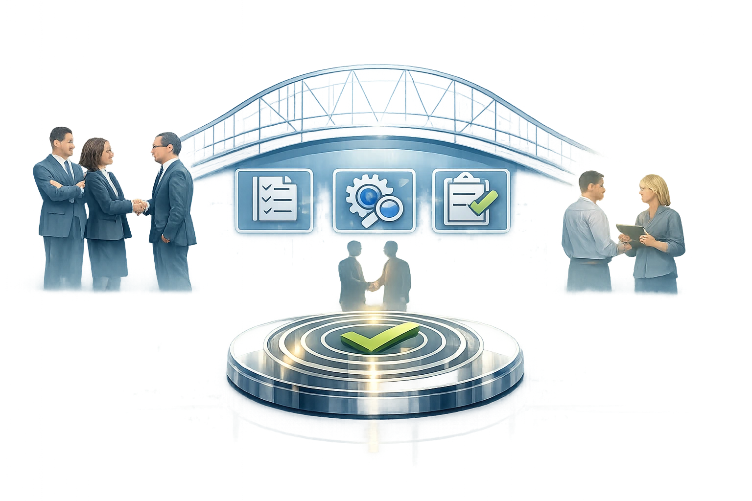Contractor management model with internal ownership, RACI, scope, acceptance criteria and asset control