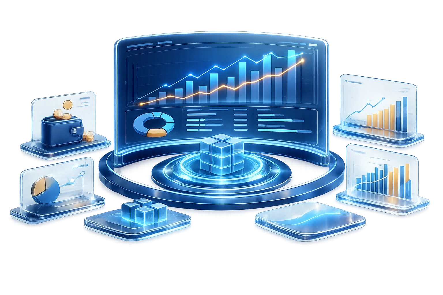 Management accounting: financial metrics, plan-versus-actual analysis, forecast and analytics